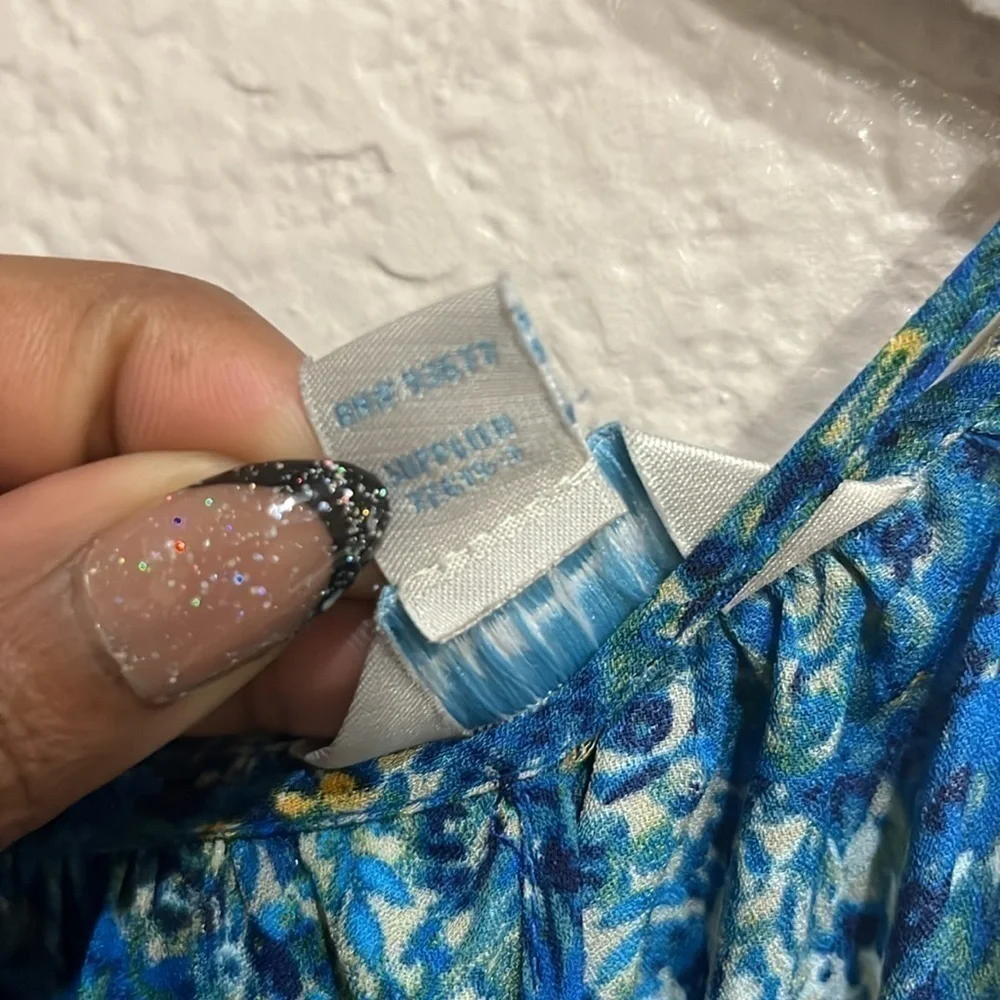 Belle and Sky Floral Maxi Dress with front split size Medium
